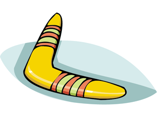Boomerang clipart