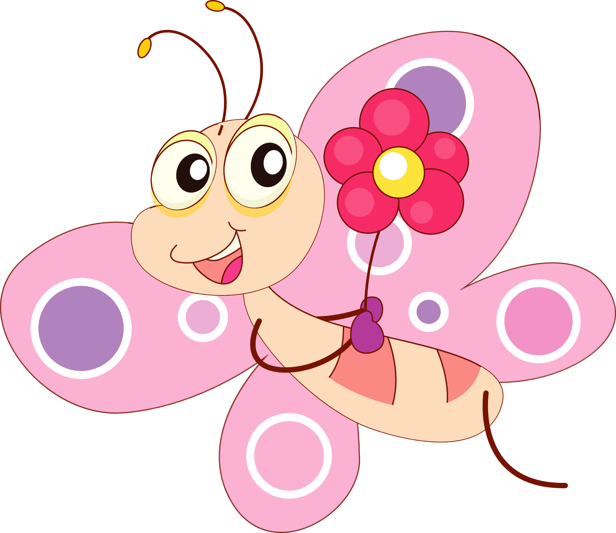 Cartoon butterfly clipart