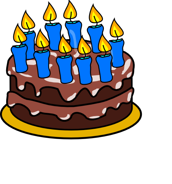 Happy birthday cake clipart guys