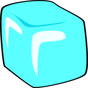 Cute ice cubes clipart