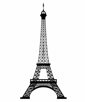 Best Photos of Black And White Eiffel Tower Outline - Black and ...