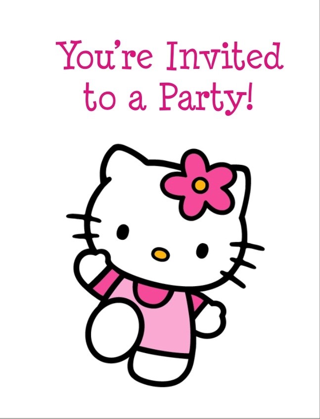 Hello kitty 1st birthday clipart