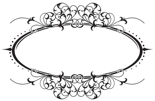 Vector Vintage Floral Frame