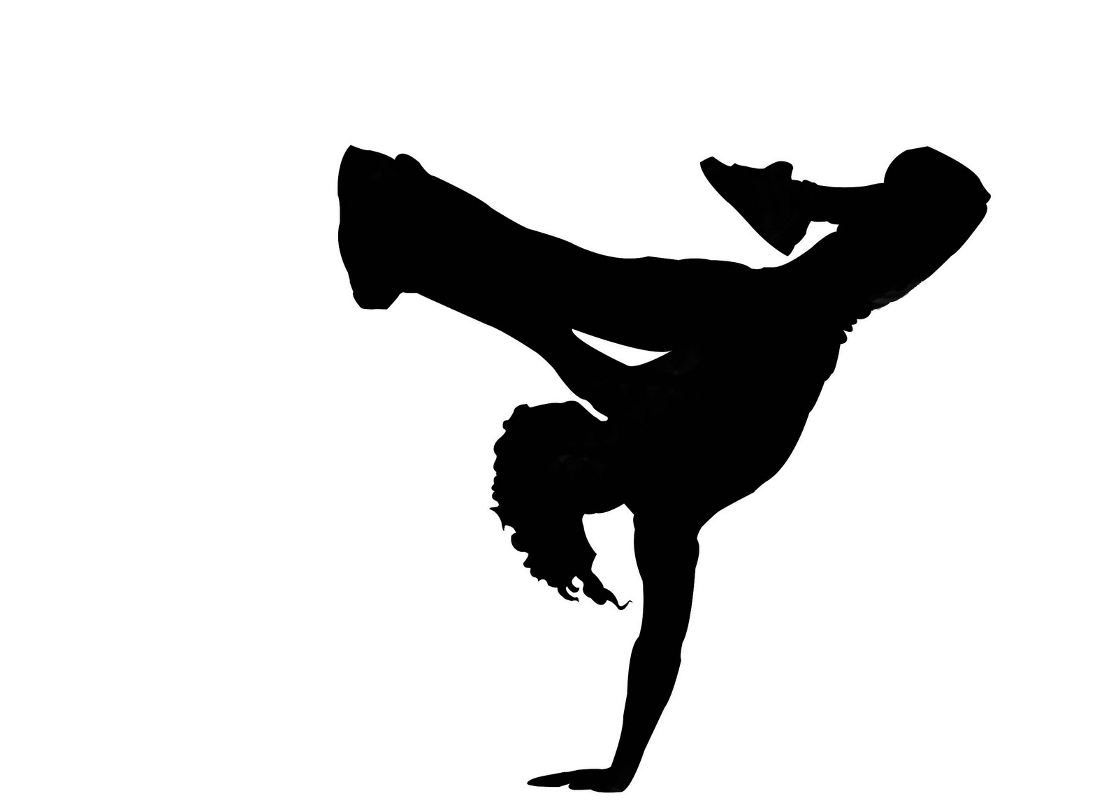 Girls hip hop dance clipart