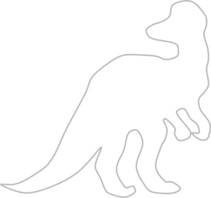 Dinosaur outline clipart