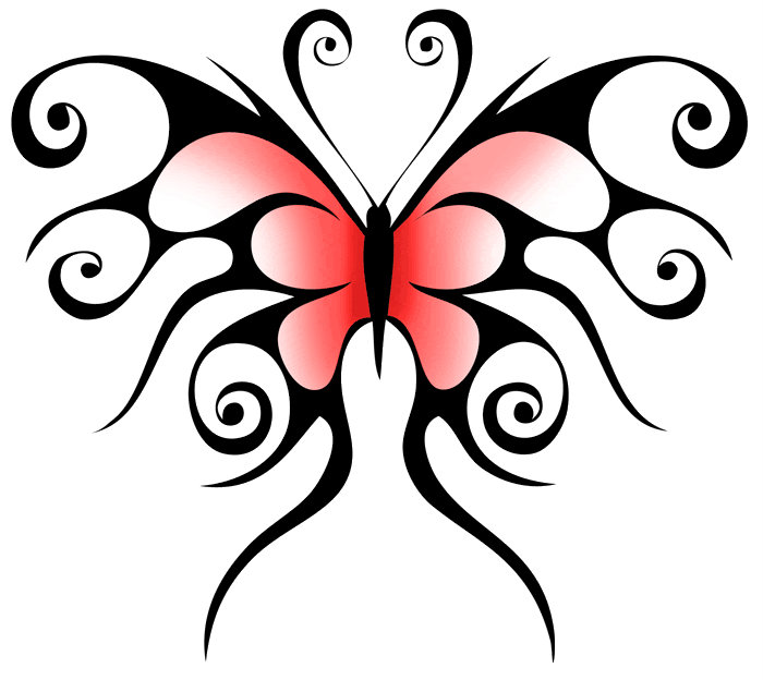 Tribal Butterfly Drawings - ClipArt Best