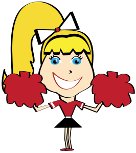 Cartoon Cheerleader Clipart - Tumundografico