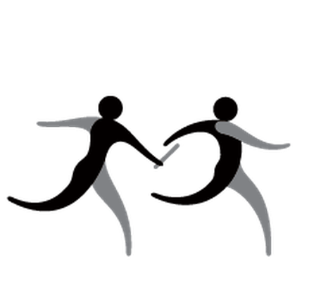 Relay race clipart free