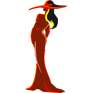 elegant woman clip art - Polyvore