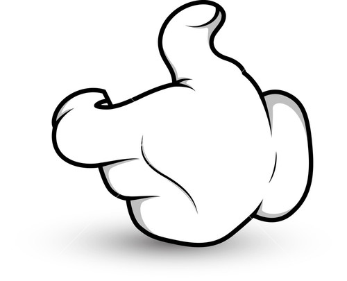 Cartoon Hand - High Five - Vector Illustration