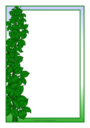 Flowers and Plants editable A4 page borders - SparkleBox