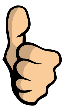 Clipart of thumbs up