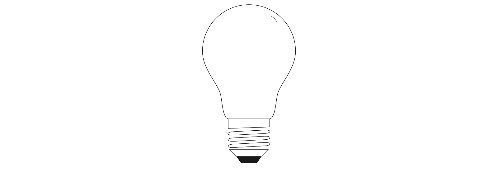 How to Draw a Flat Single Color Light Bulb Icon in Inkscape