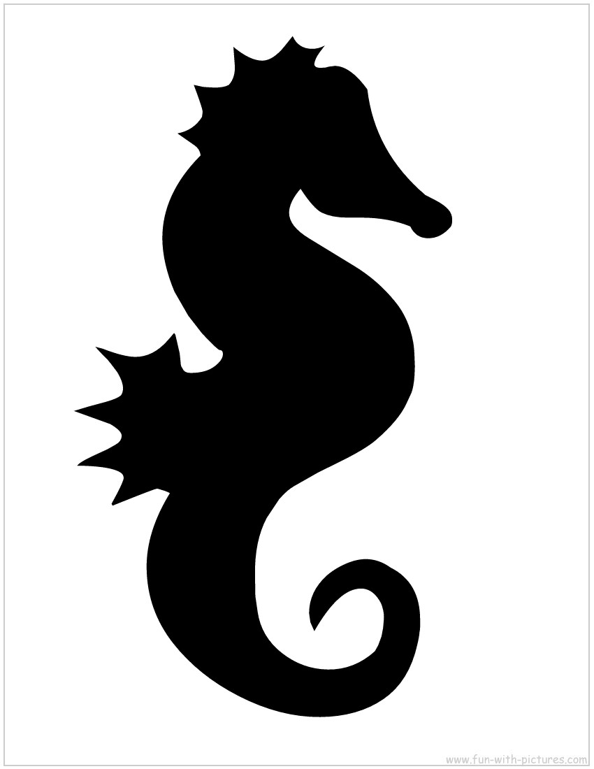 Seahorse Silhouette Outline - ClipArt Best