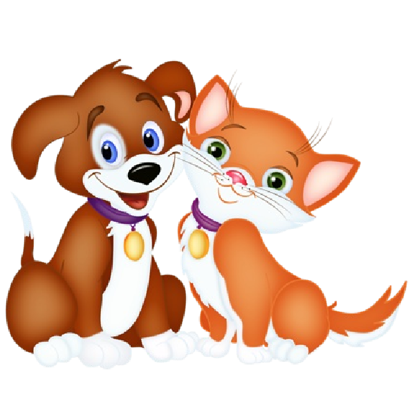 Cute Dog And Cat Clipart