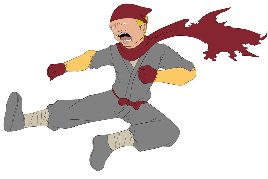 Ninja kick by Dark-Damien on DeviantArt