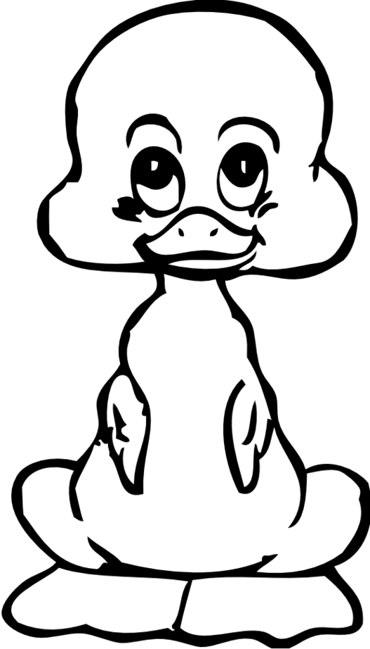 Duck Line Drawing Clipart - Free to use Clip Art Resource