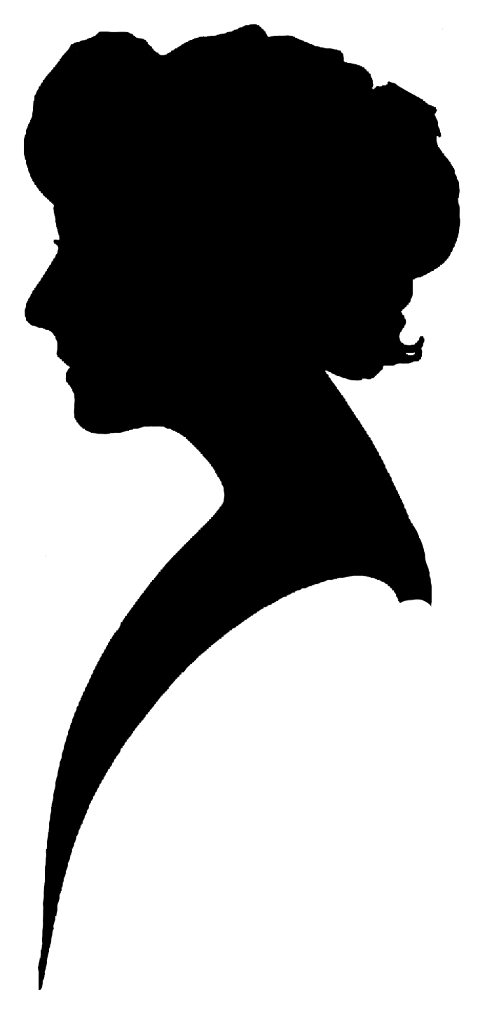 Female Face Silhouette Clipart
