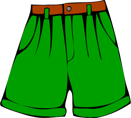 Short pants clipart