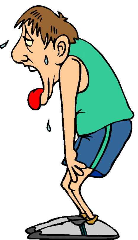 Clipart tired person