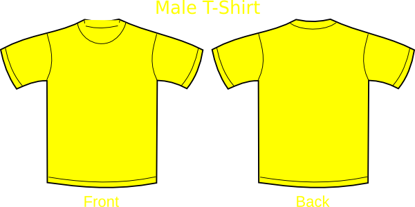 Plain T-shirts Yellow Clip Art - vector clip art ...