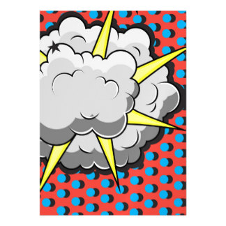 Comic Explosion Invitations & Announcements | Zazzle