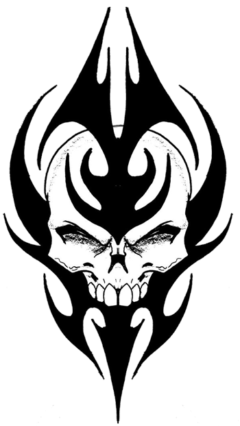 Tribal Skull Tattoos Png - Free Icons and PNG Backgrounds