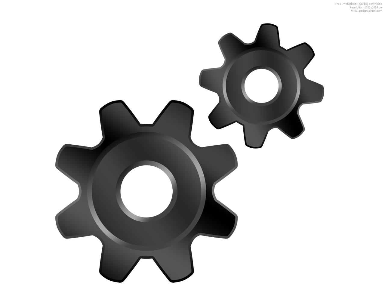 PSD gears icon | PSDGraphics
