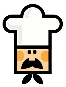 Mr chef head clipart