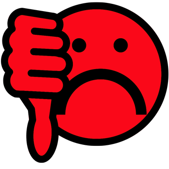 sad smiley red