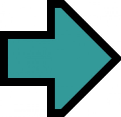 Green Right Arrow clip art Free vector in Open office drawing svg ...