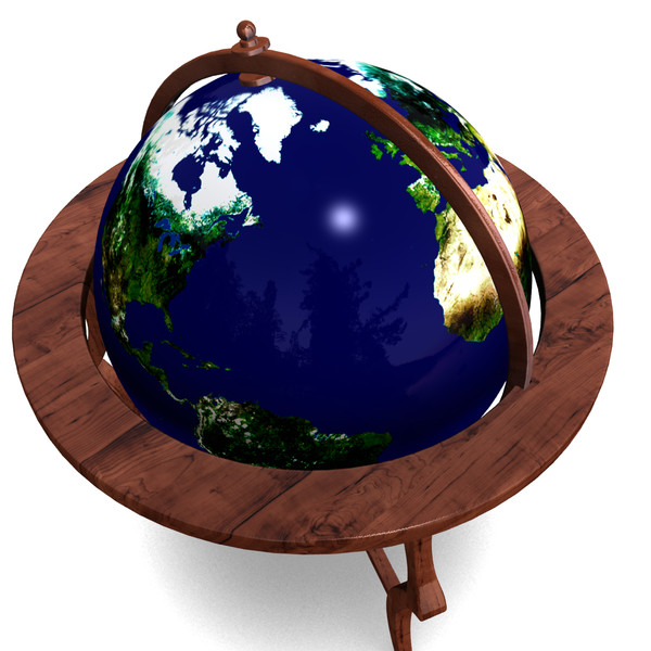 floor globe 3d max