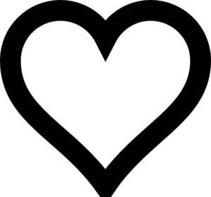 Heart Outline clip art - vector clip art online, royalty free ...