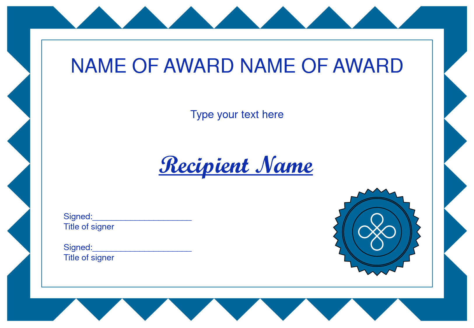 Landscape Certificate Clip Art