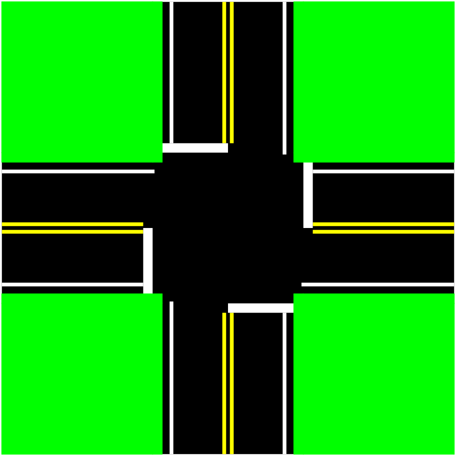 Three Way Intersection Clipart, vector clip art online, royalty ...