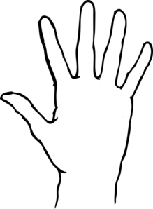 Blank Hand Clip Art - vector clip art online, royalty ...
