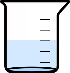 Beaker With Water clip art - vector clip art online, royalty free ...