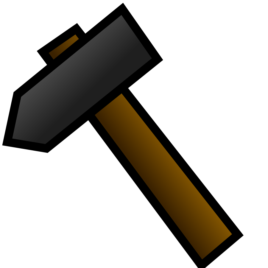Hammer large 900pixel clipart, Hammer design