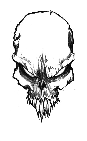 Evil Skull Drawings Pencil | Design images