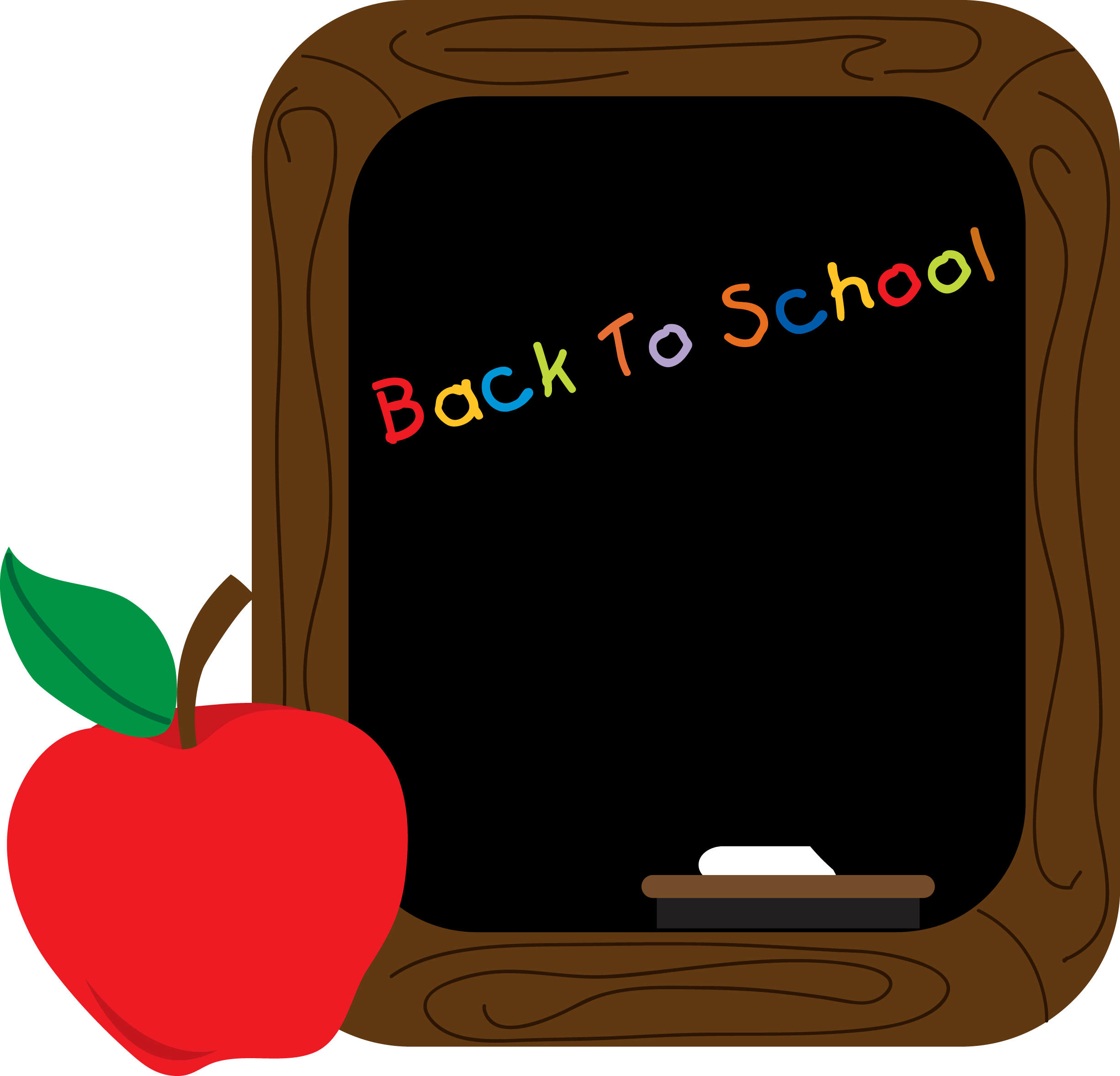 Clipart school chalk board