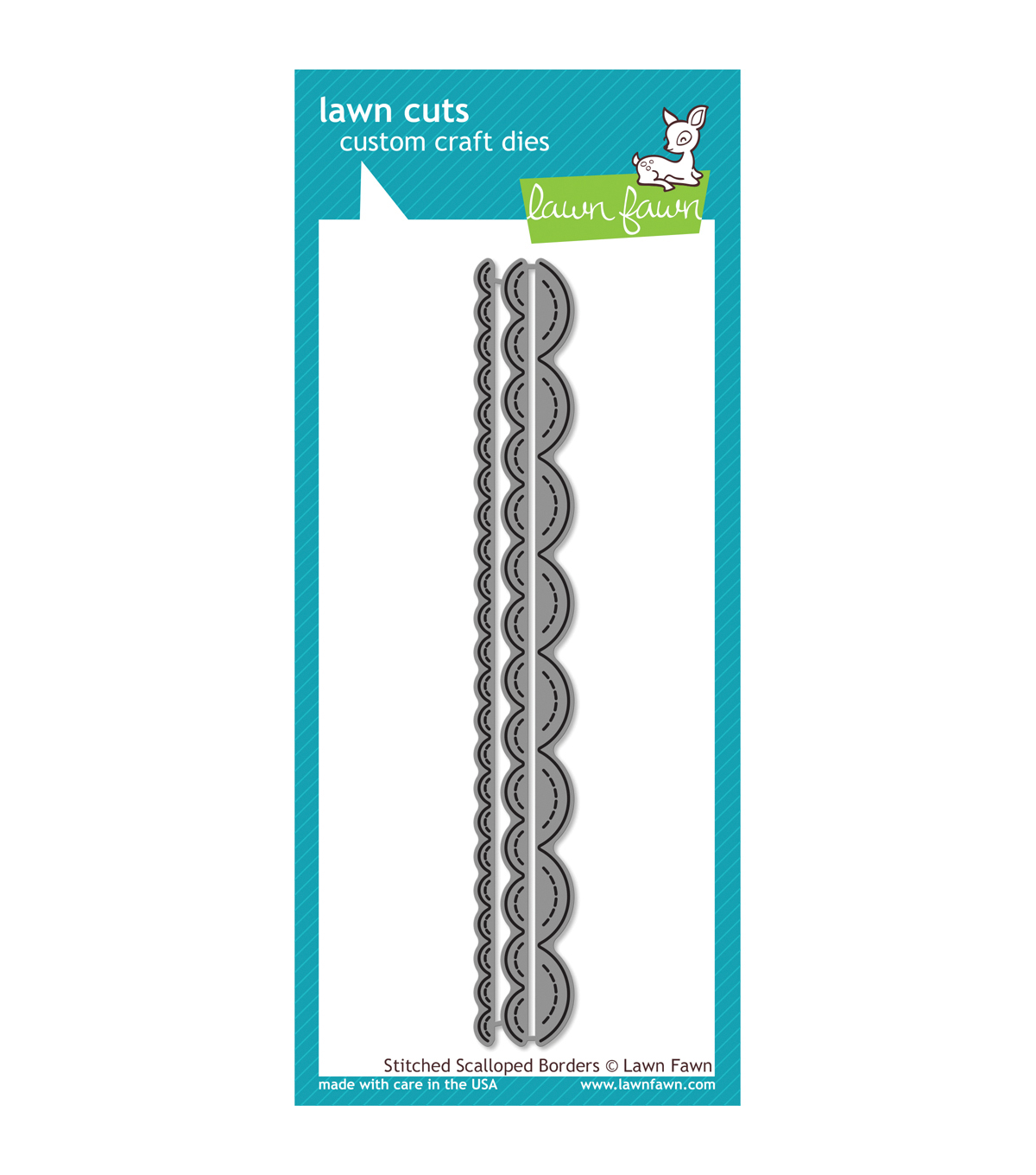 Lawn Fawn Lawn Cuts Custom Craft Die -Stitched Scalloped Border ...