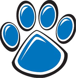 Blue Wildcat Paw - ClipArt Best