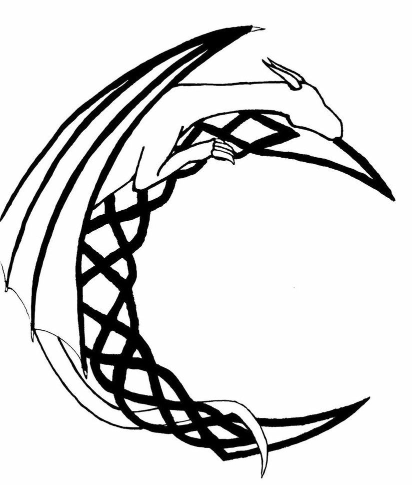 Dragon Outline Clipart
