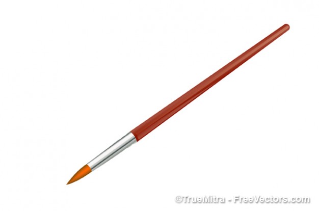 Red paint brush vector - Objects | Pixempire