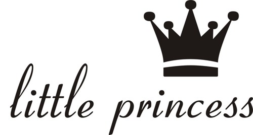 Little Princess and Crown Wall Decal Sticker Girl Nursery Kid Room ...
