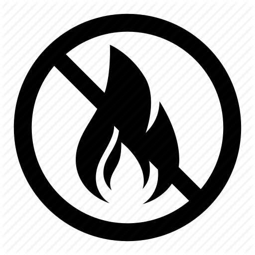 Fire, flame, no, prohibition, safety, signs, warning icon | Icon ...