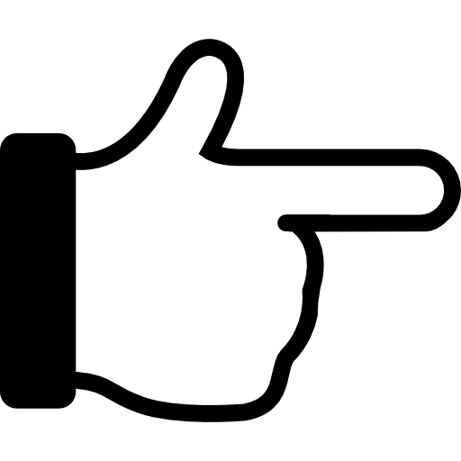 Hand finger pointing to right - Free other icons