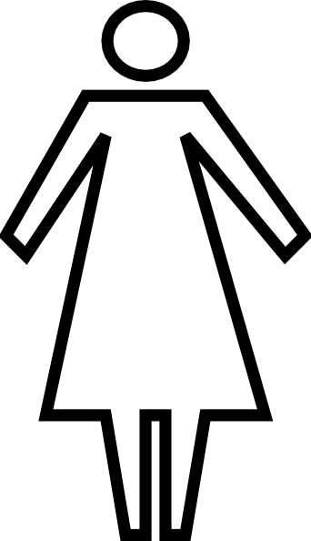 Female outline clipart