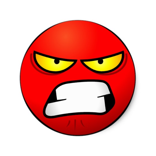 Angry Smile Stickers | Zazzle