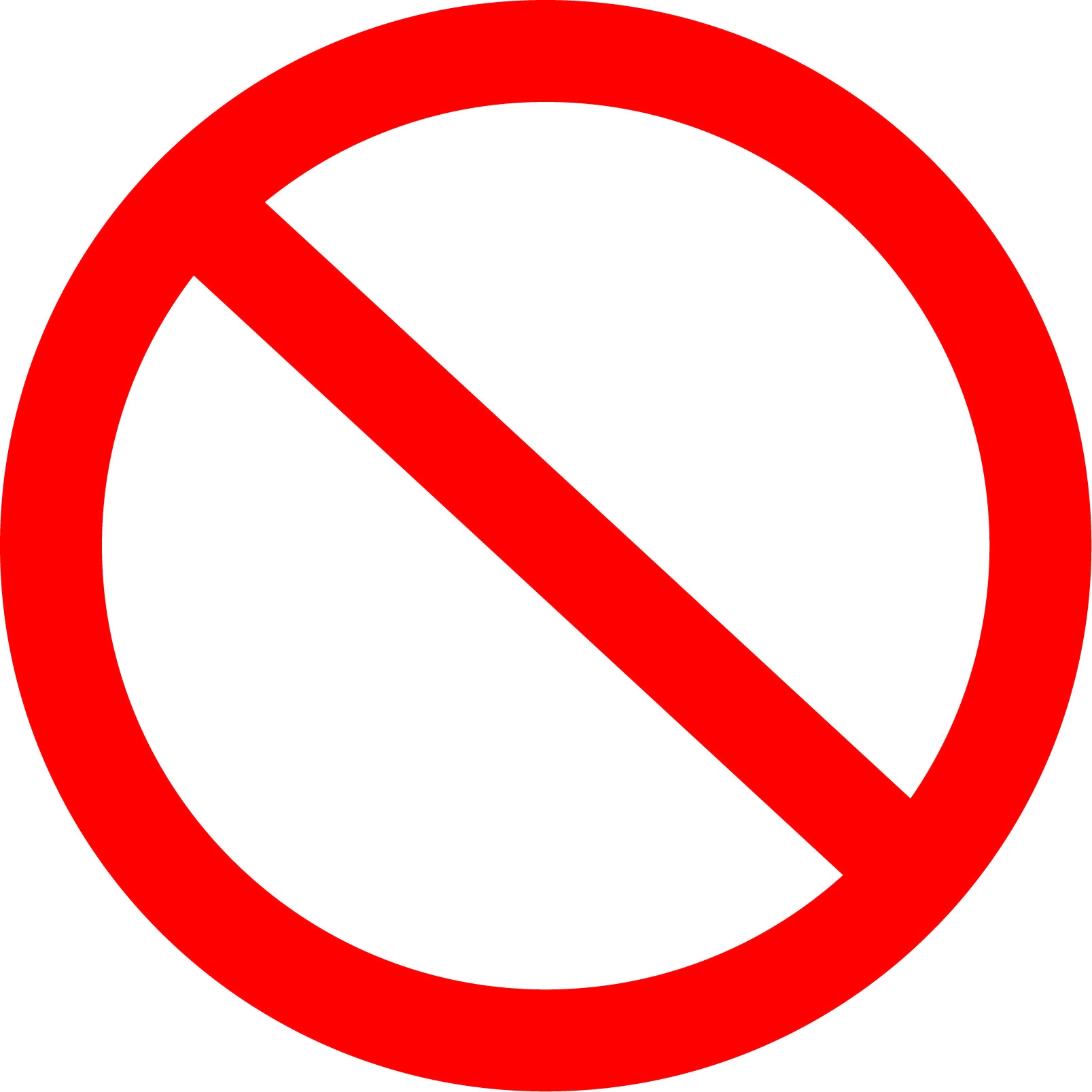Clipart Circle With Line Through It